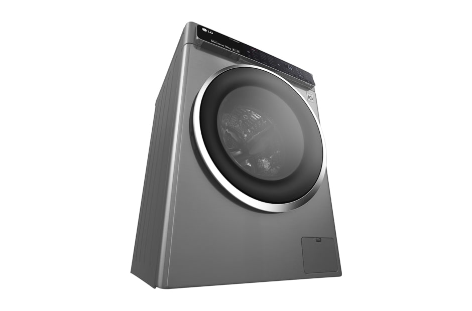 LG غسالة إل جي TurboWash لون فضي فولاذي سعة 10 كجم, FH4U1JBSK6, thumbnail 4